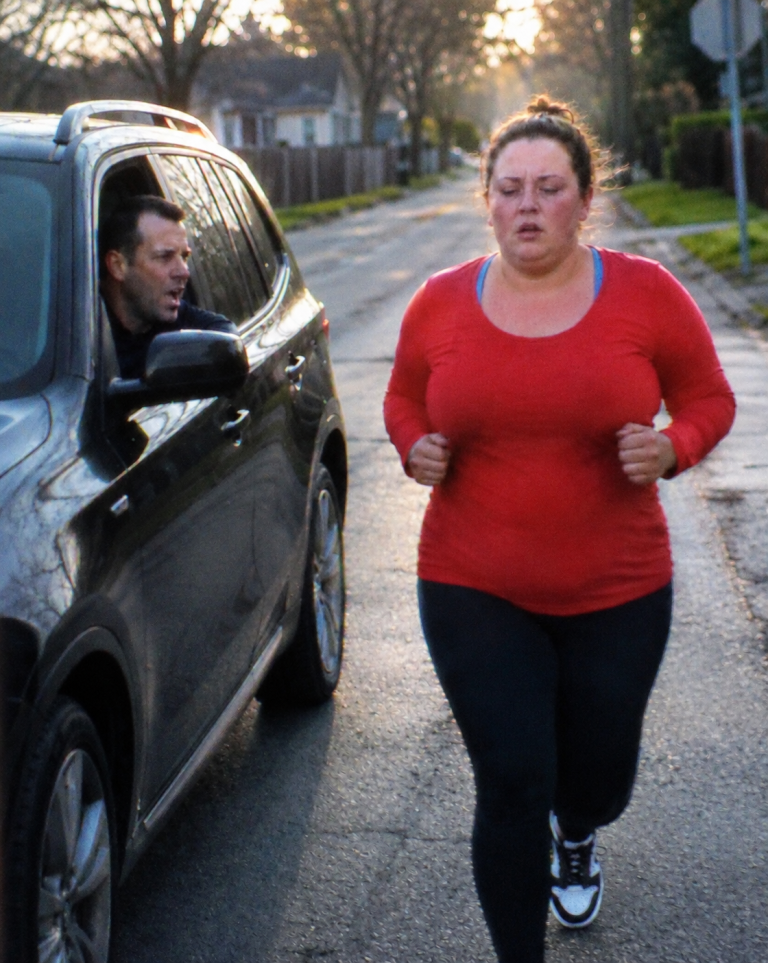 My Husband Made Me Run Every Mornin&rsquo; to L0se My Baby Weight While Driving Behind Me