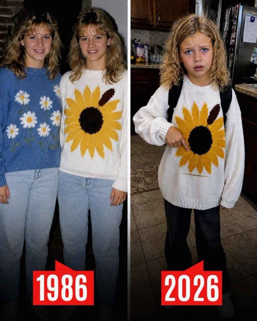 My Twin Sister Disappeared in Her Sunflower Sweater on Our 16th Birthday in 1986… fourty Years Later, My Granddaughter Came Home Wearing It and Said, &lsquo;Our School Cleaning Lady Gave It to Me&rsquo;